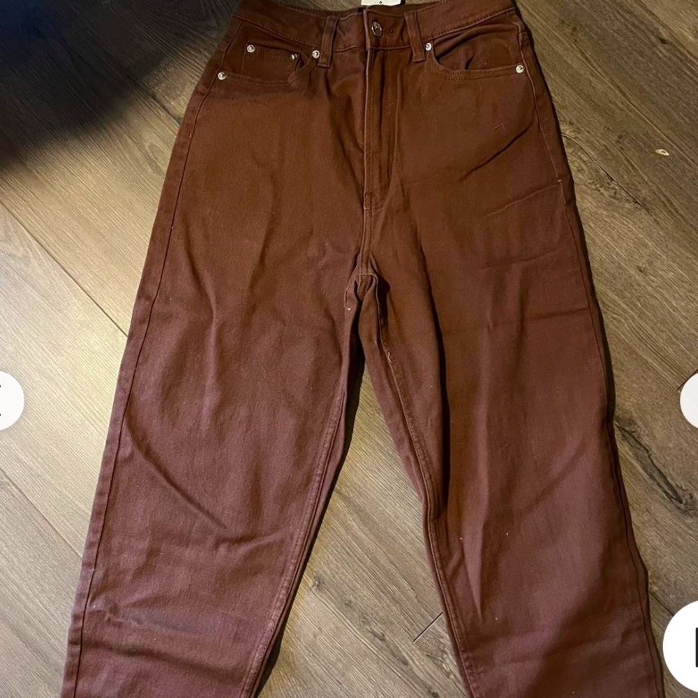 H&M Brown denim pants.